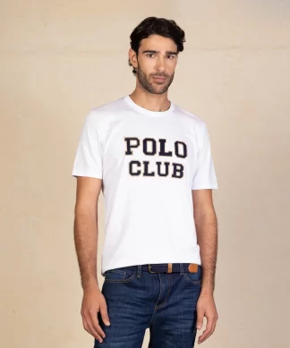 CAMISETA POLO CLUB HOMBRE - CUELLO REDONDO