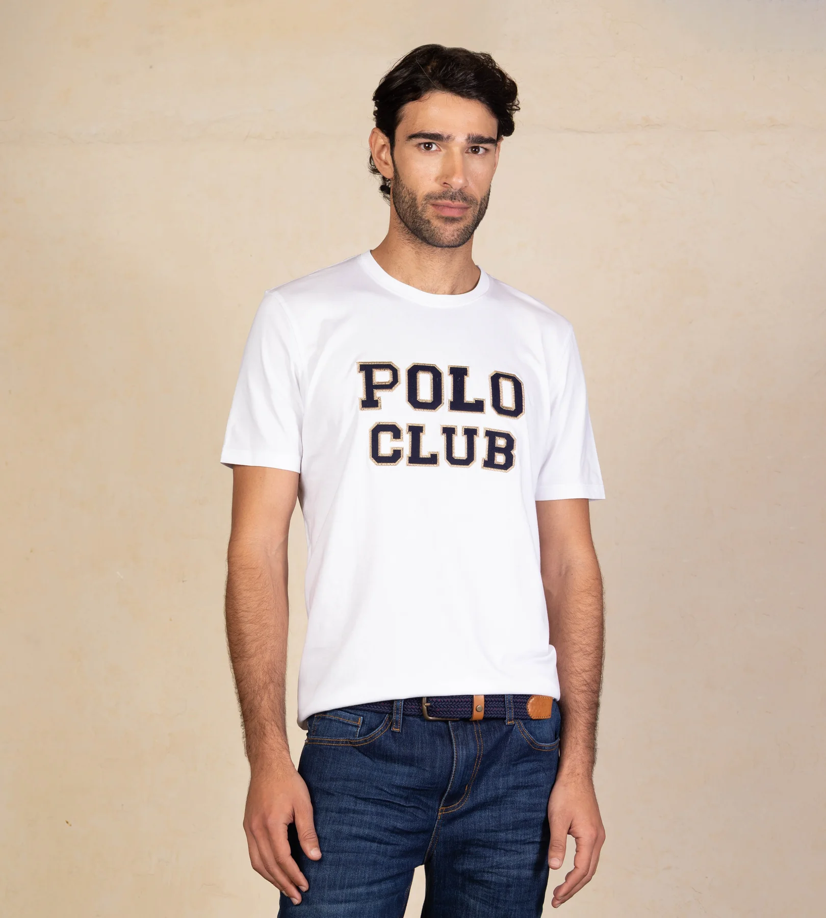 CAMISETA POLO CLUB HOMBRE - CUELLO REDONDO