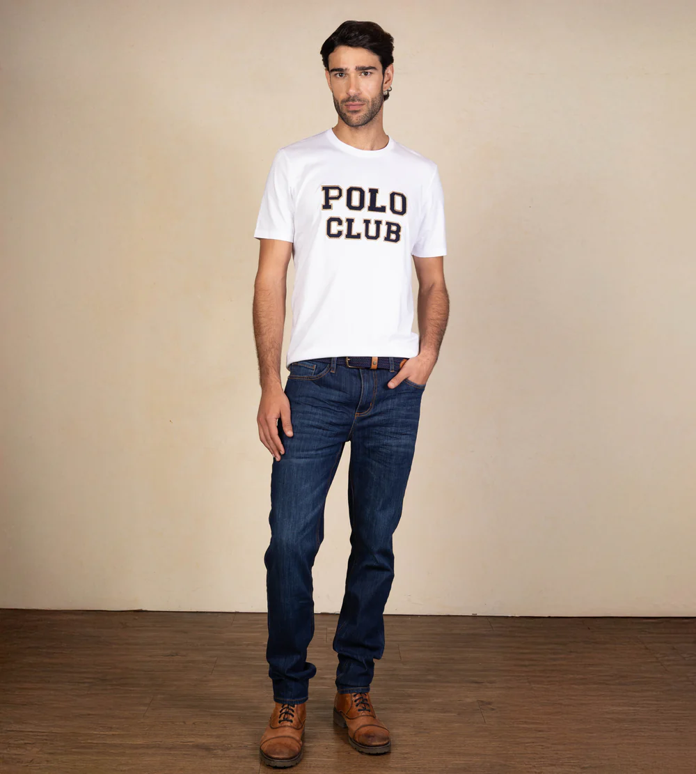 CAMISETA POLO CLUB HOMBRE - CUELLO REDONDO - Imagen 2