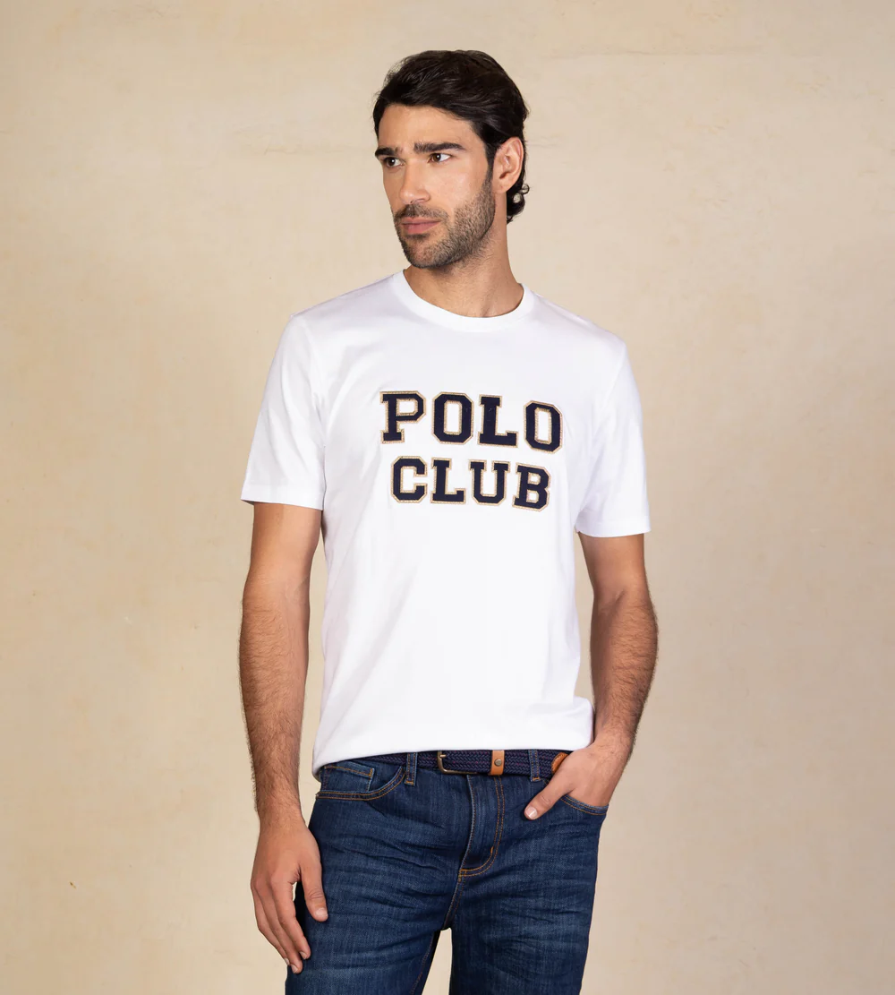 CAMISETA POLO CLUB HOMBRE - CUELLO REDONDO - Imagen 3