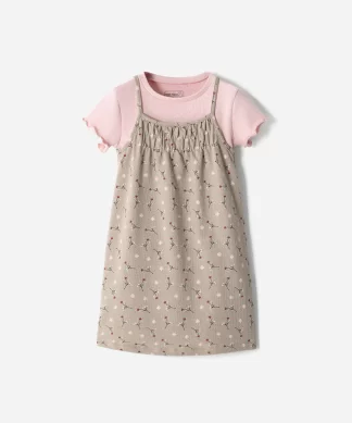 CONJUNTO BABY FRESH NIÑA - VESTIDO+CAMISETA