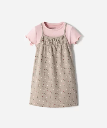 CONJUNTO BABY FRESH NIÑA - VESTIDO+CAMISETA