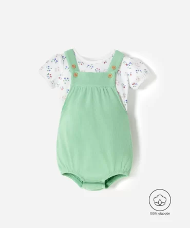 CONJUNTO BABY FRESH NIÑA - ENTERIZO+CAMISETA