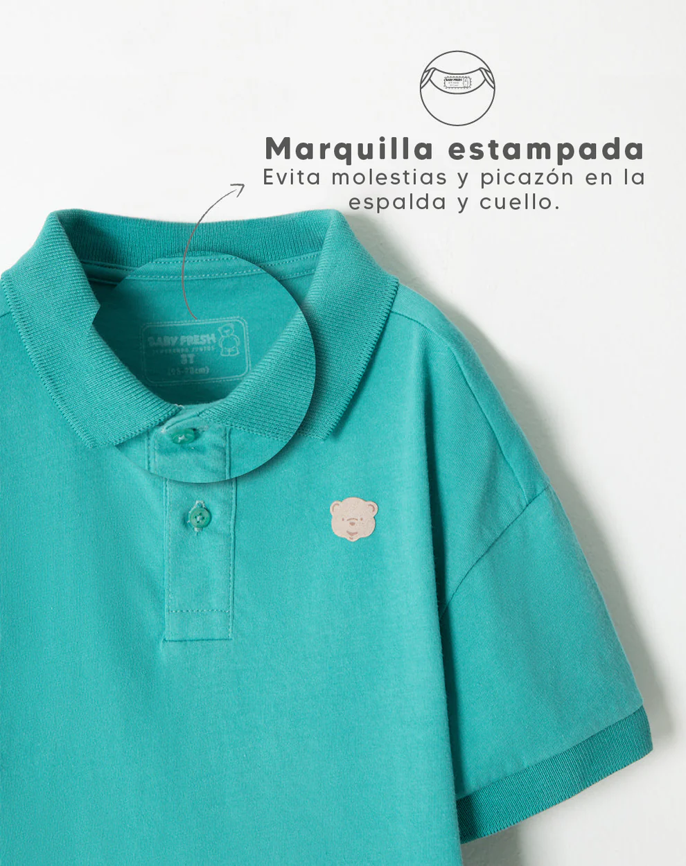 CAMISETA BABY FRESH NIÑO - TIPO POLO - Imagen 2