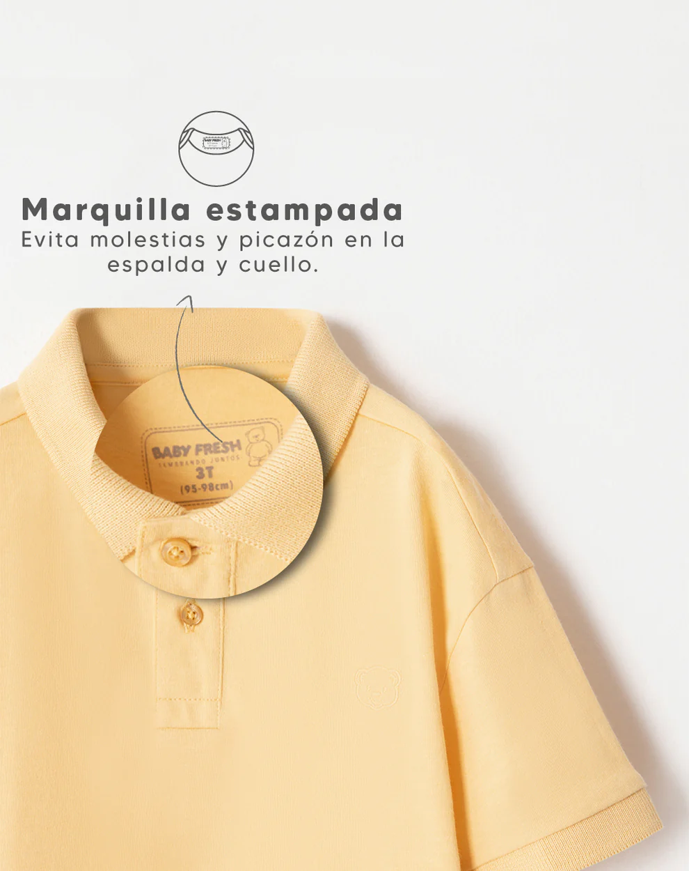 CAMISETA BABY FRESH NIÑO - TIPO POLO - Imagen 2