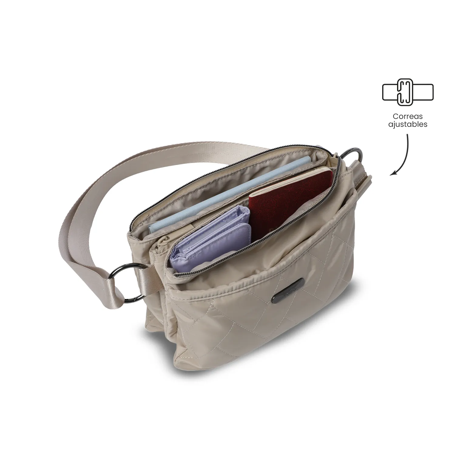 BOLSO TOTTO ASIA - BEIGE - TALLA S - Imagen 4