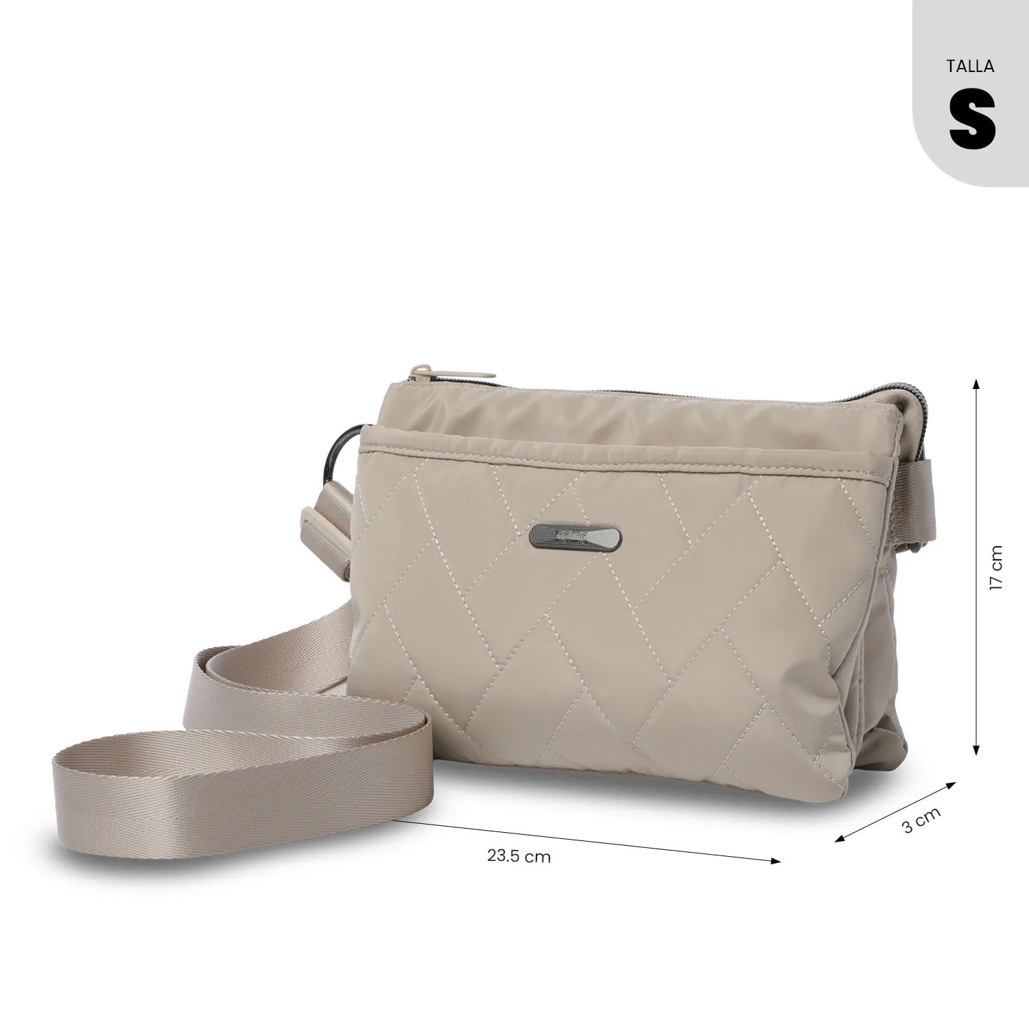 BOLSO TOTTO ASIA - BEIGE - TALLA S - Imagen 2
