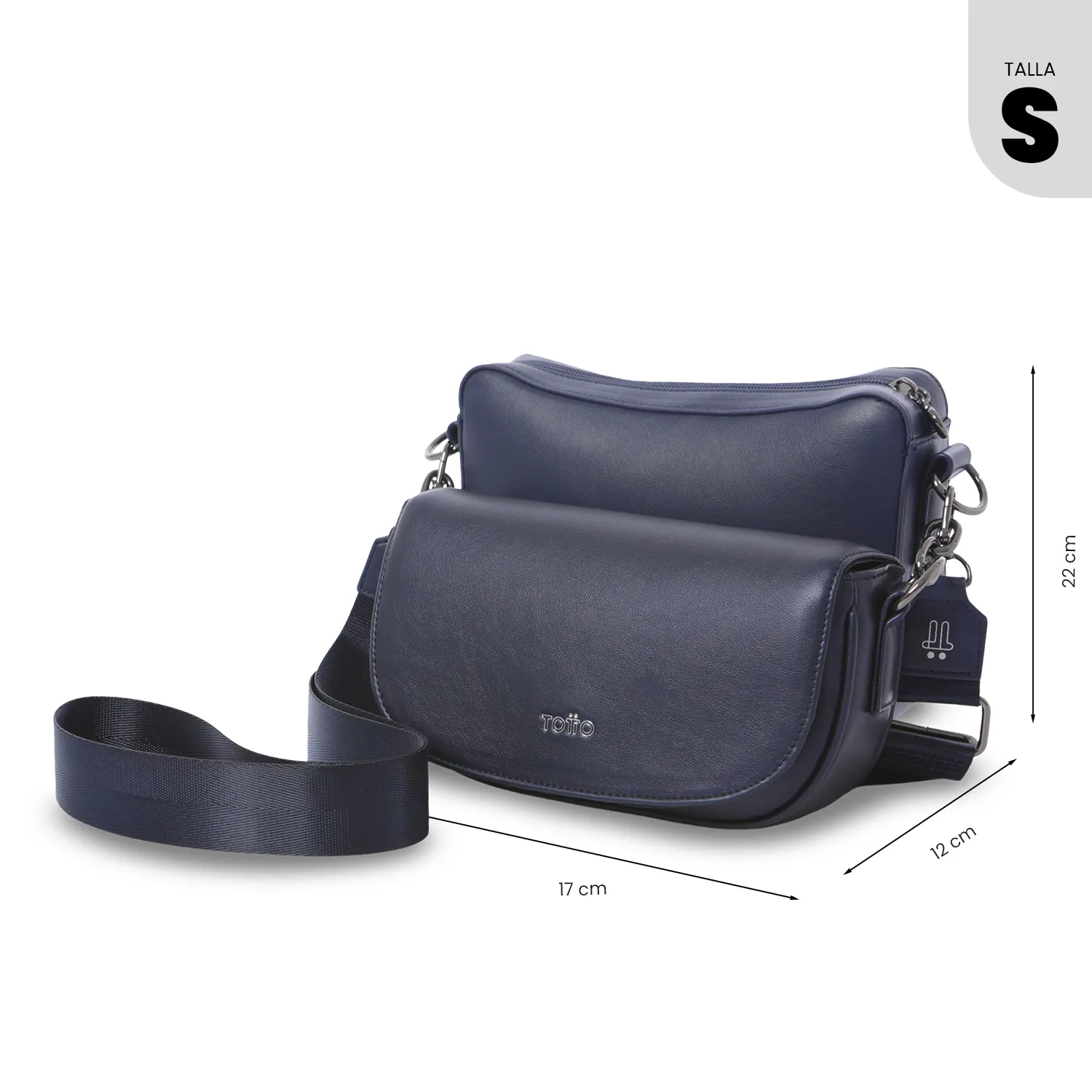 BOLSO TOTTO STYLE 2 EN 1 CROSSBODY - AZUL - Imagen 2