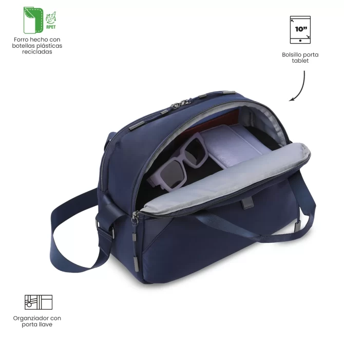 BOLSO TOTTO ROXANNE - AZUL - Imagen 4