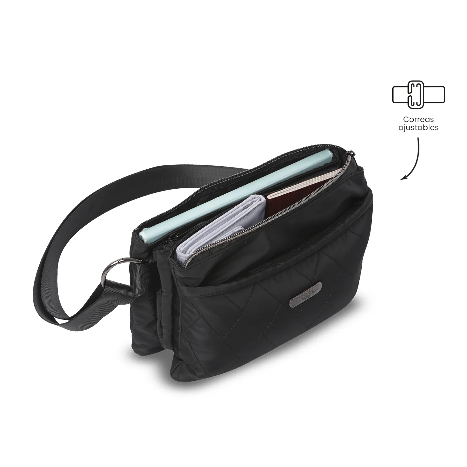 BOLSO TOTTO ASIA - NEGRO - TALLA S - Imagen 4