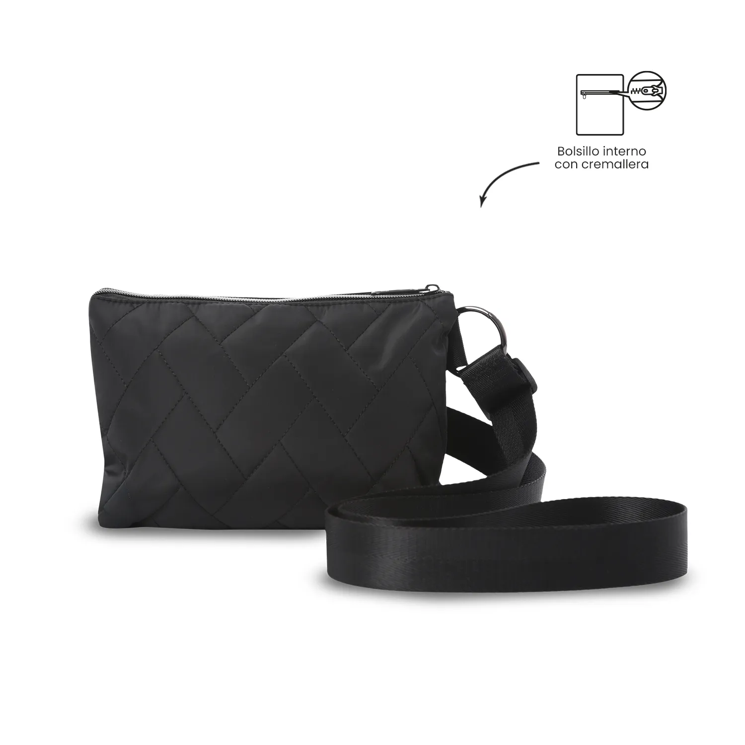 BOLSO TOTTO ASIA - NEGRO - TALLA S - Imagen 5
