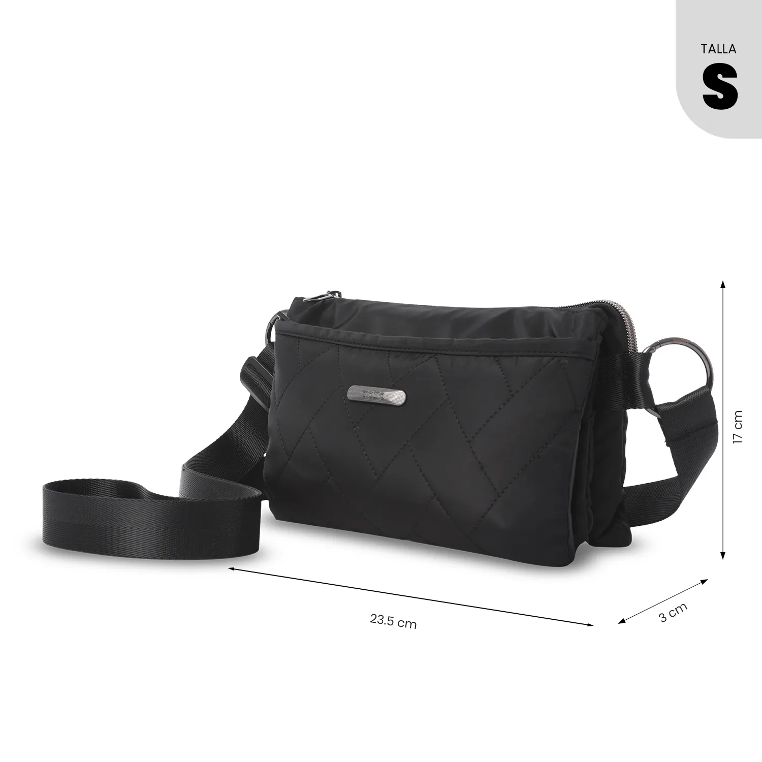 BOLSO TOTTO ASIA - NEGRO - TALLA S - Imagen 2