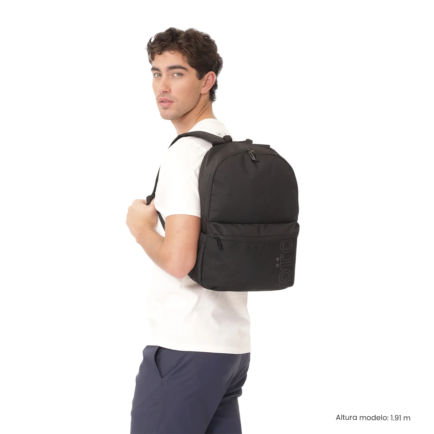 MORRAL TOTTO DRAGONAR NILO PORTA PC 13" - TALLA M - NEGRO - Imagen 2