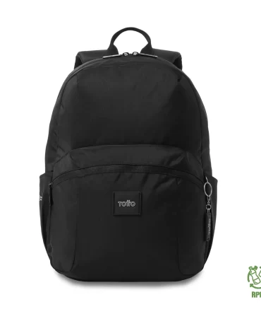 MORRAL TOTTO TRIK 2.0 PORTA PC 14" - TALLA M - NEGRO