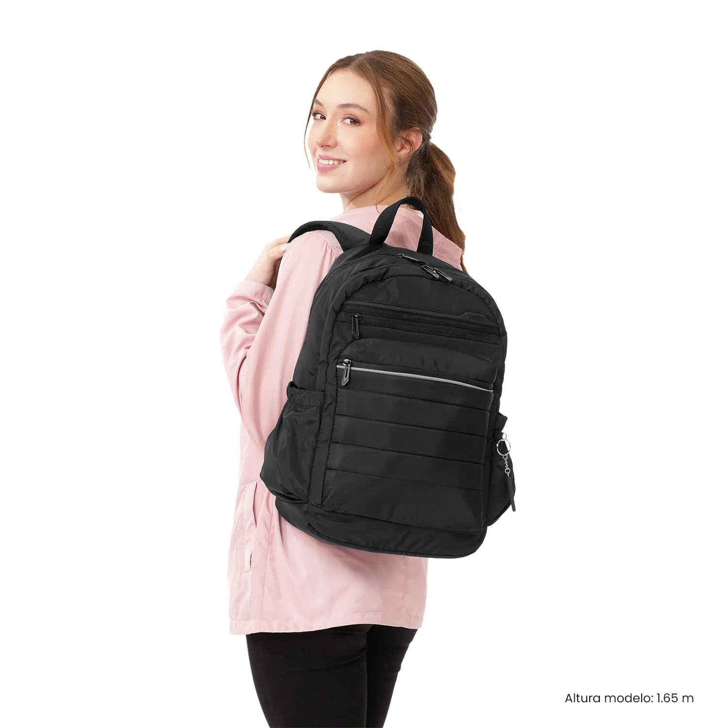 MORRAL TOTTO PLAINE 2.0 PORTA PC 14" - TALLA L - NEGRO - Imagen 2