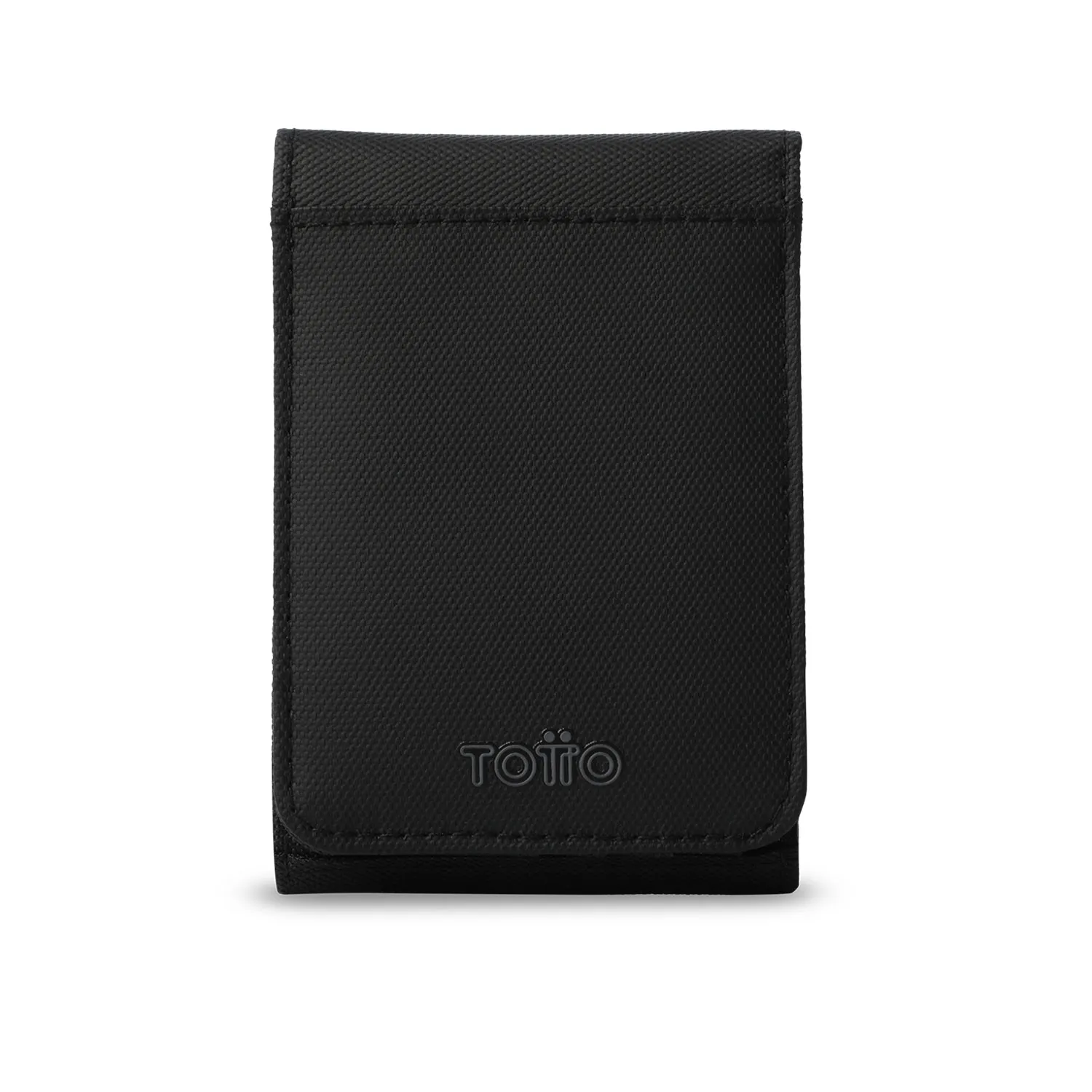 BILLETERA TOTTO WOOD 2 GRANDE RFID BLOCKER - NEGRO