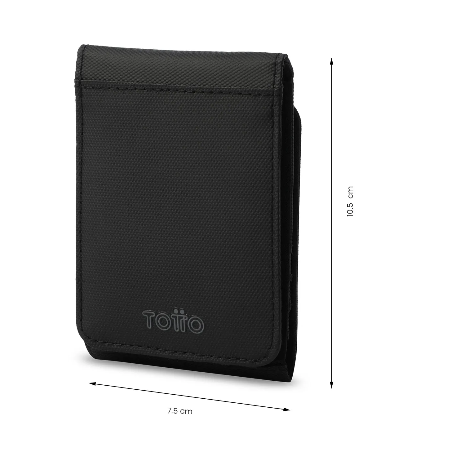 BILLETERA TOTTO WOOD 2 GRANDE RFID BLOCKER - NEGRO - Imagen 2
