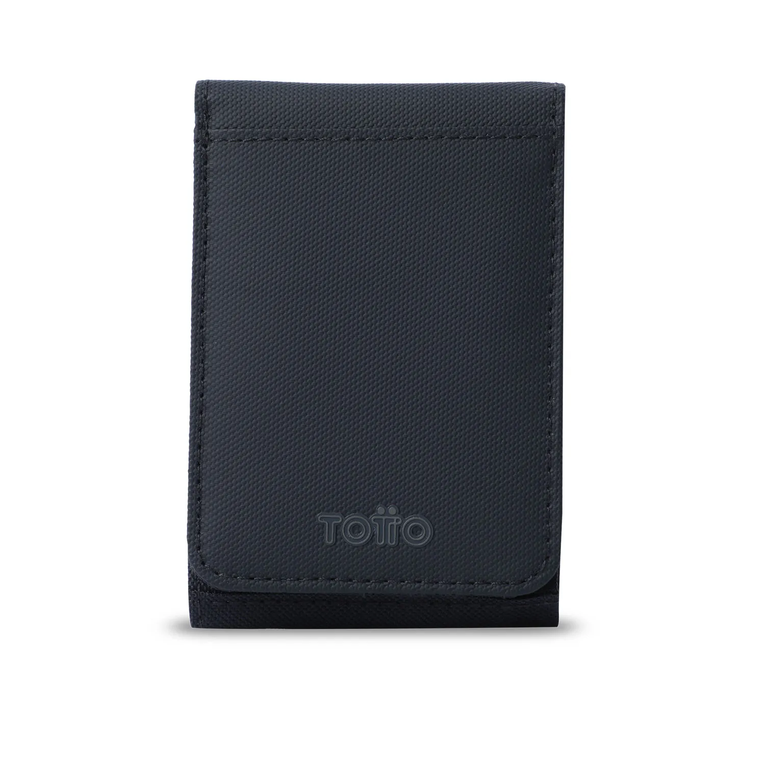 BILLETERA TOTTO WOOD 2 GRANDE RFID BLOCKER - AZUL