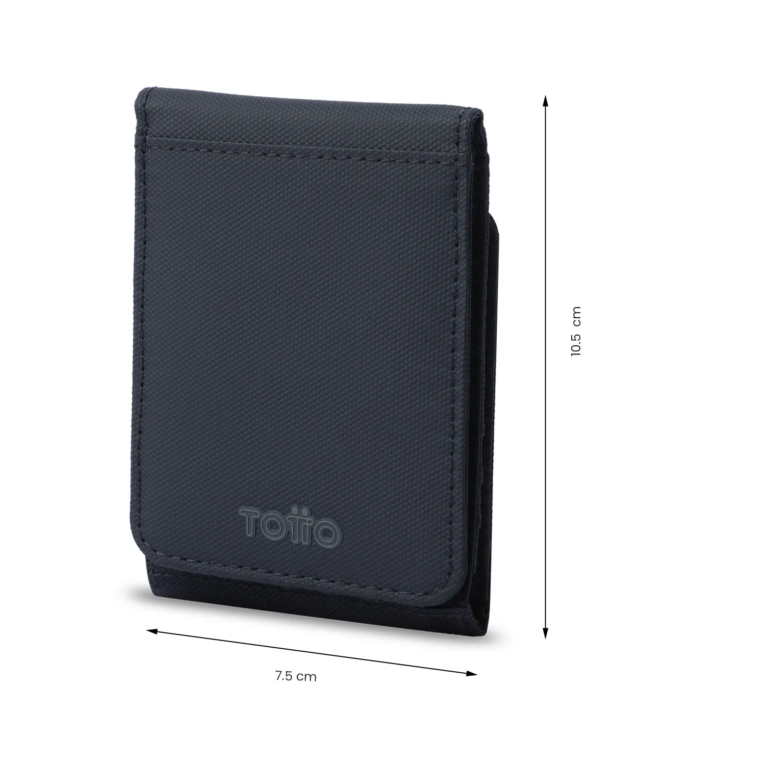 BILLETERA TOTTO WOOD 2 GRANDE RFID BLOCKER - AZUL - Imagen 2