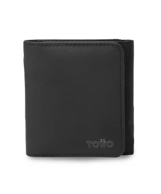 BILLETERA TOTTO WOOD 2 GRANDE XL RFID BLOCKER - NEGRO