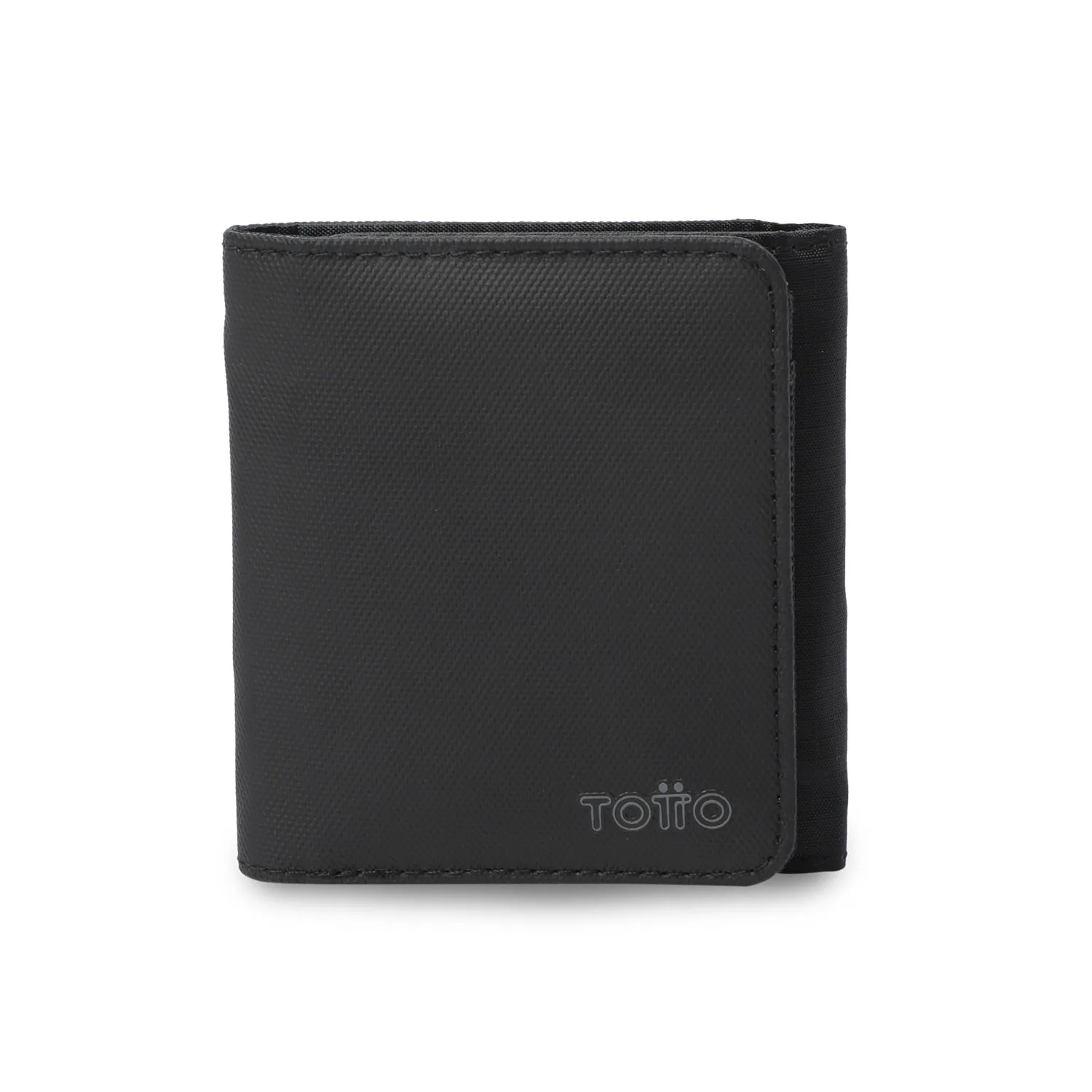 BILLETERA TOTTO WOOD 2 GRANDE RFID BLOCKER - NEGRO