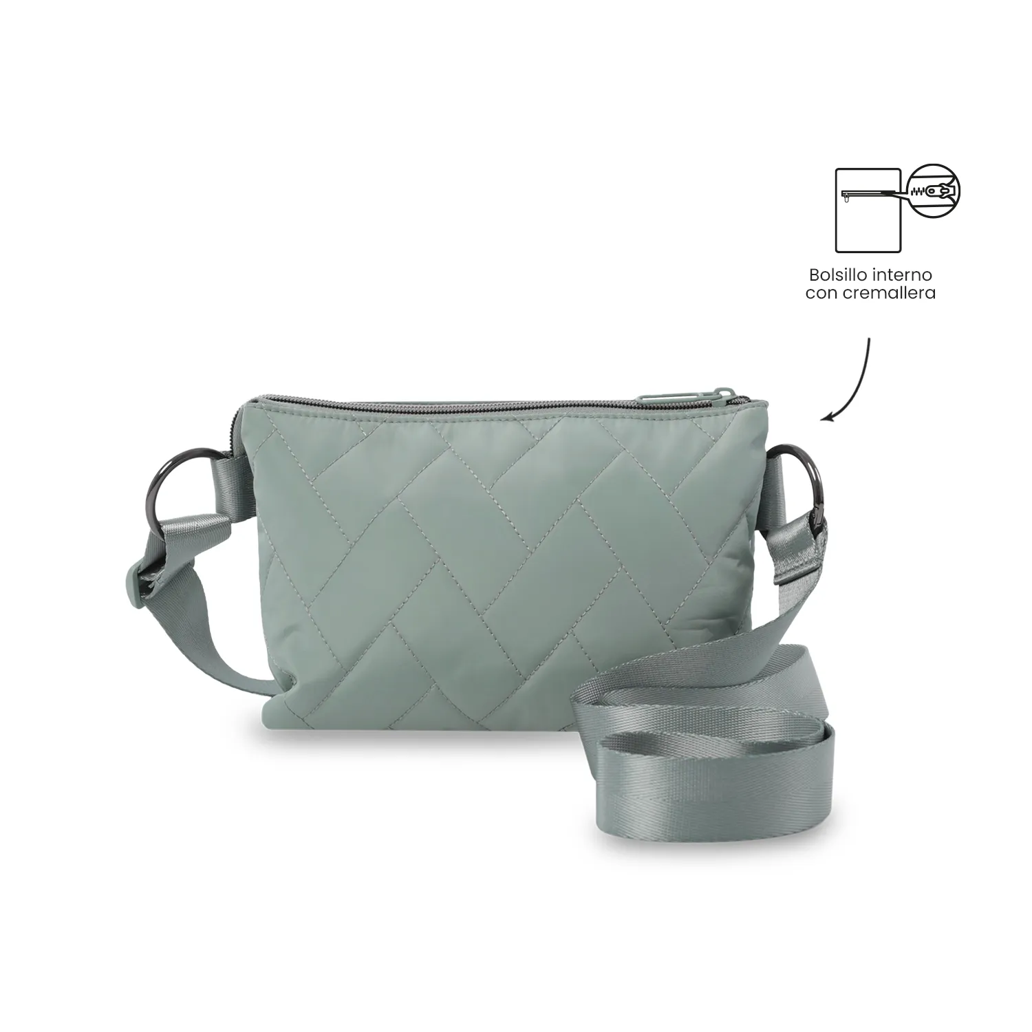 BOLSO TOTTO ASIA CROSSBODY - VERDE - Imagen 4