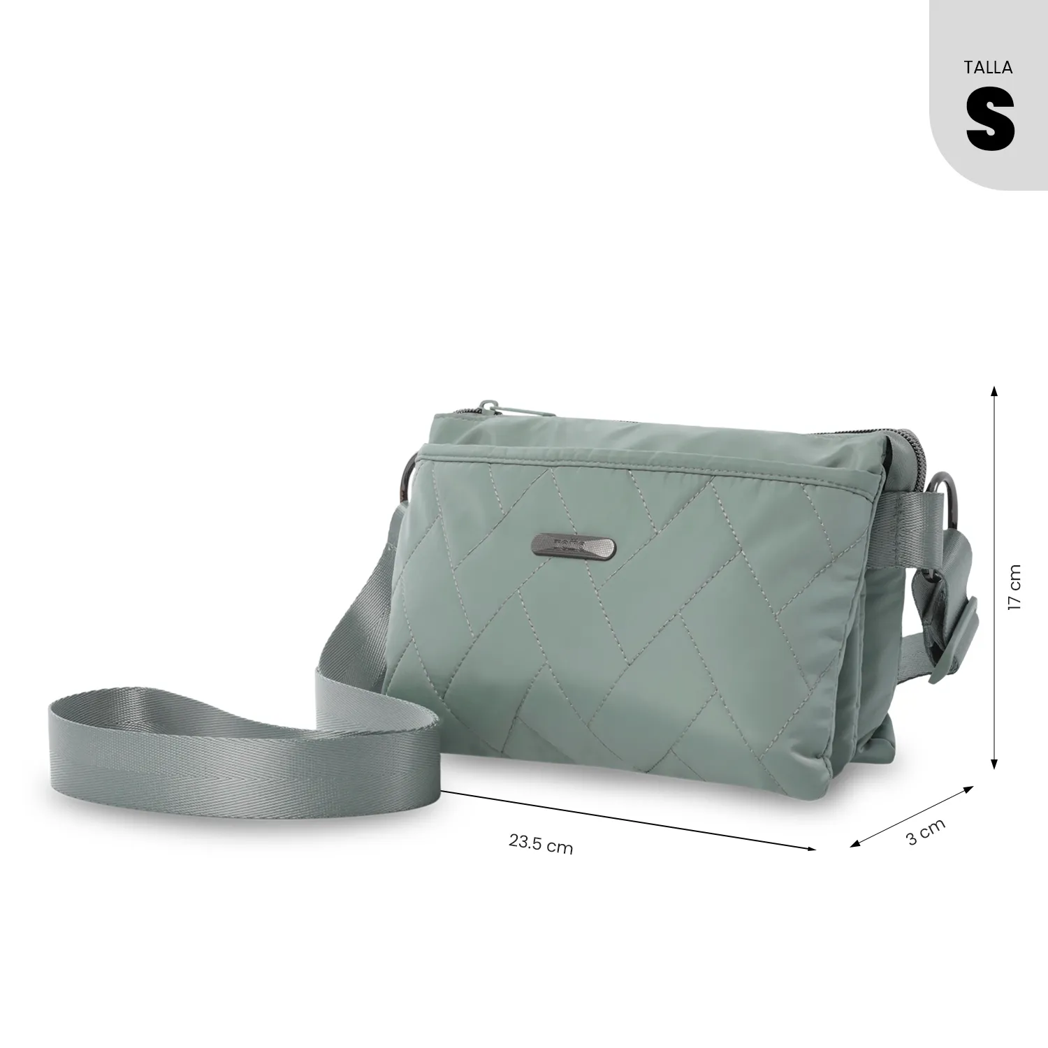 BOLSO TOTTO ASIA CROSSBODY - VERDE - Imagen 3