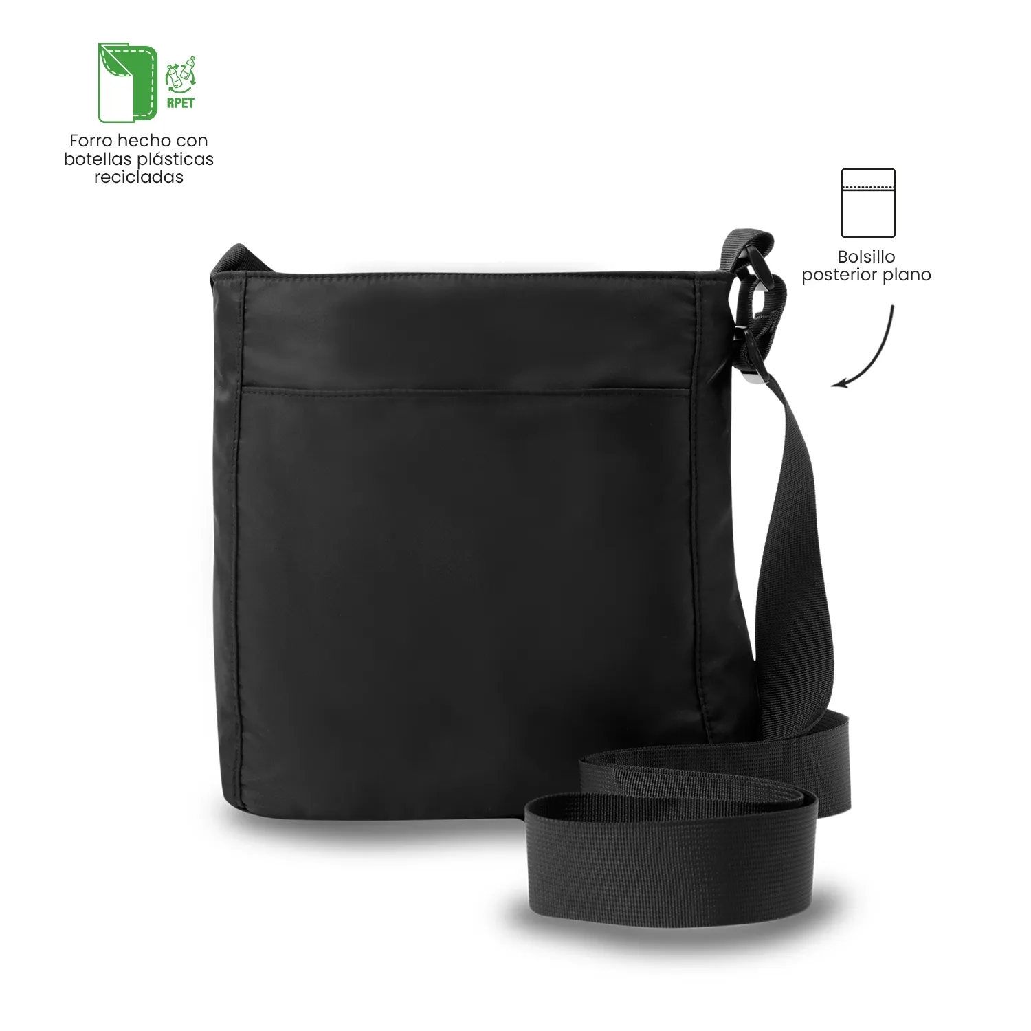 BOLSO TOTTO SUPIORI CROSSBODY - NEGRO - Imagen 4