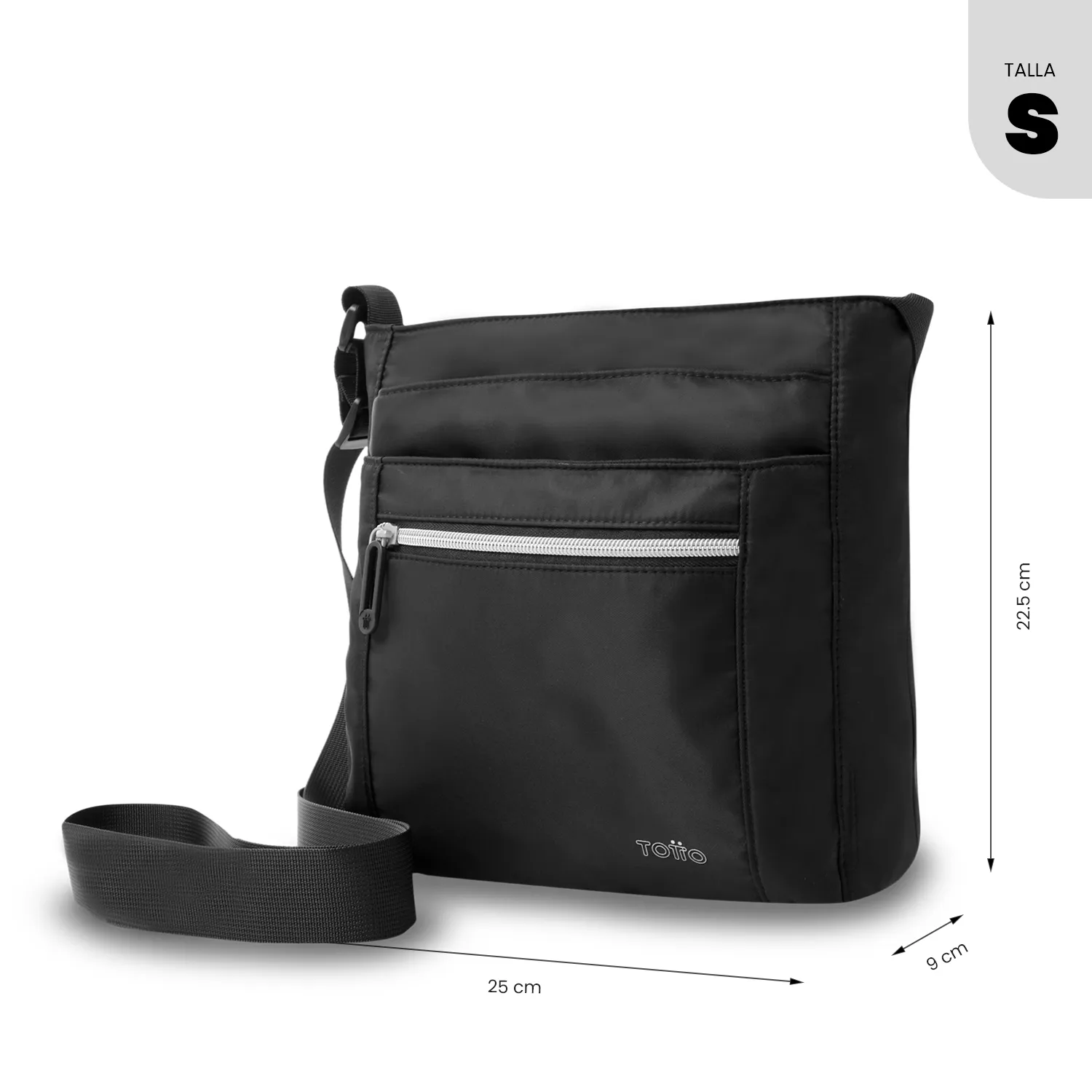 BOLSO TOTTO SUPIORI CROSSBODY - NEGRO - Imagen 3