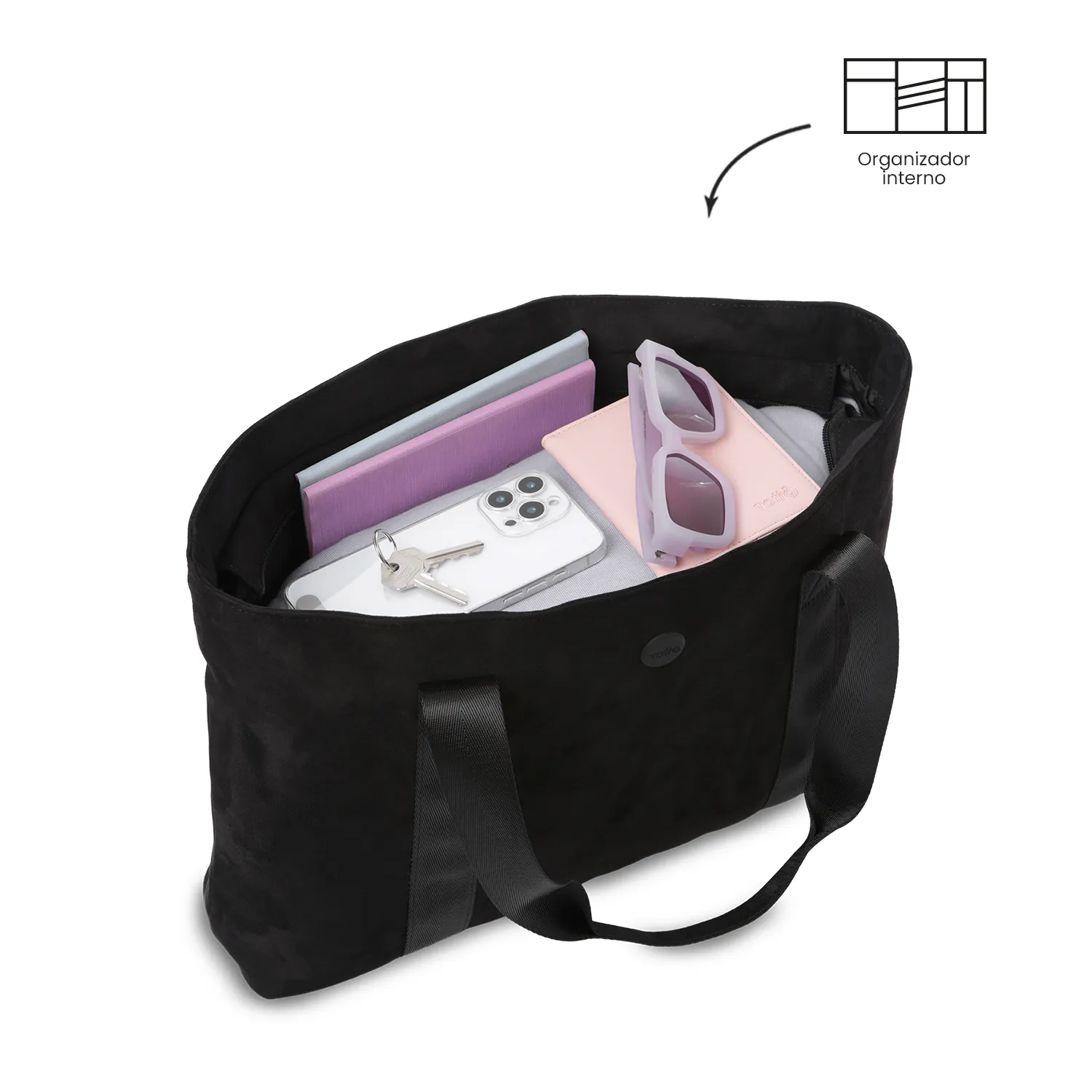 BOLSO TOTTO MIXI GAM TOTE BAG - NEGRO - Imagen 5