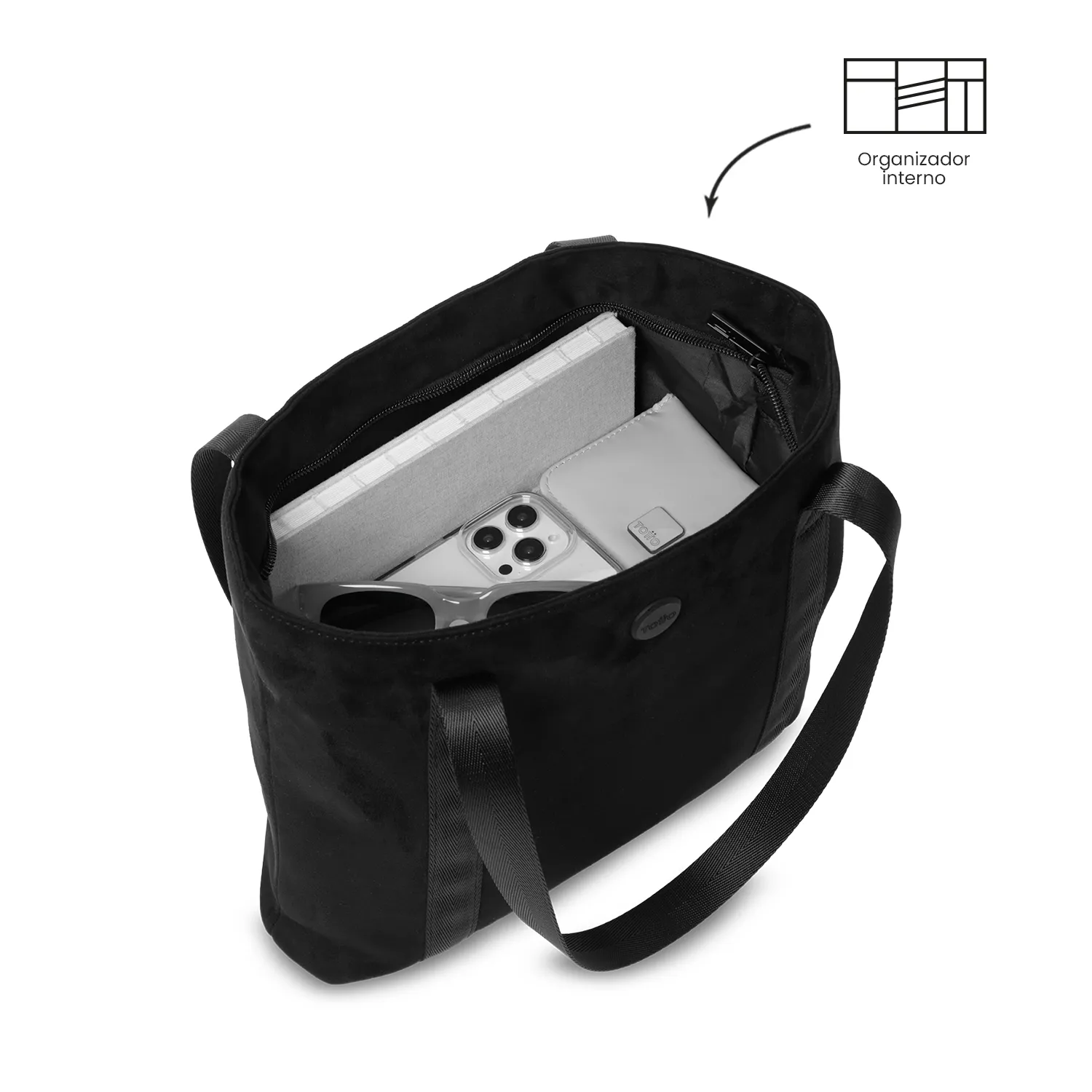 BOLSO TOTTO MIXI GAM TOTE BAG - NEGRO - Imagen 5