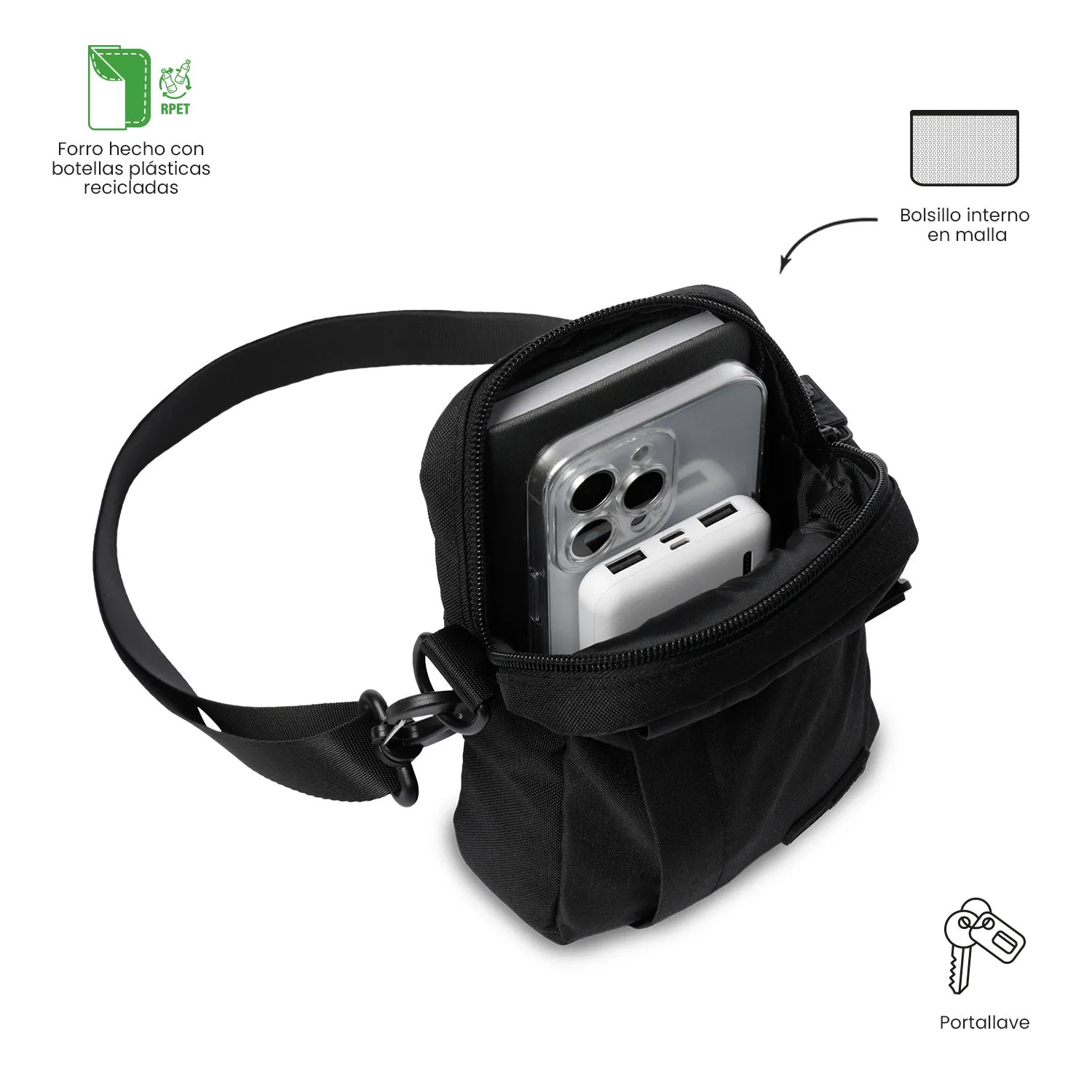 BOLSO TOTTO BALAO 3.0 - NEGRO - Imagen 5