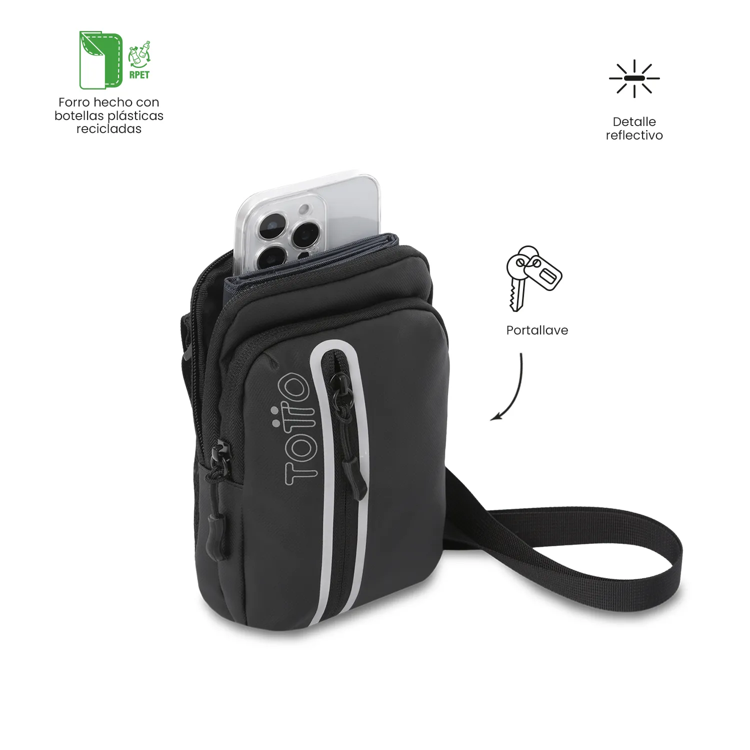 BOLSO TOTTO SPRINT - NEGRO - Imagen 5