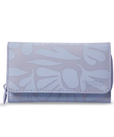 BILLETERA TOTTO TEXTURE GRANDE - LILA