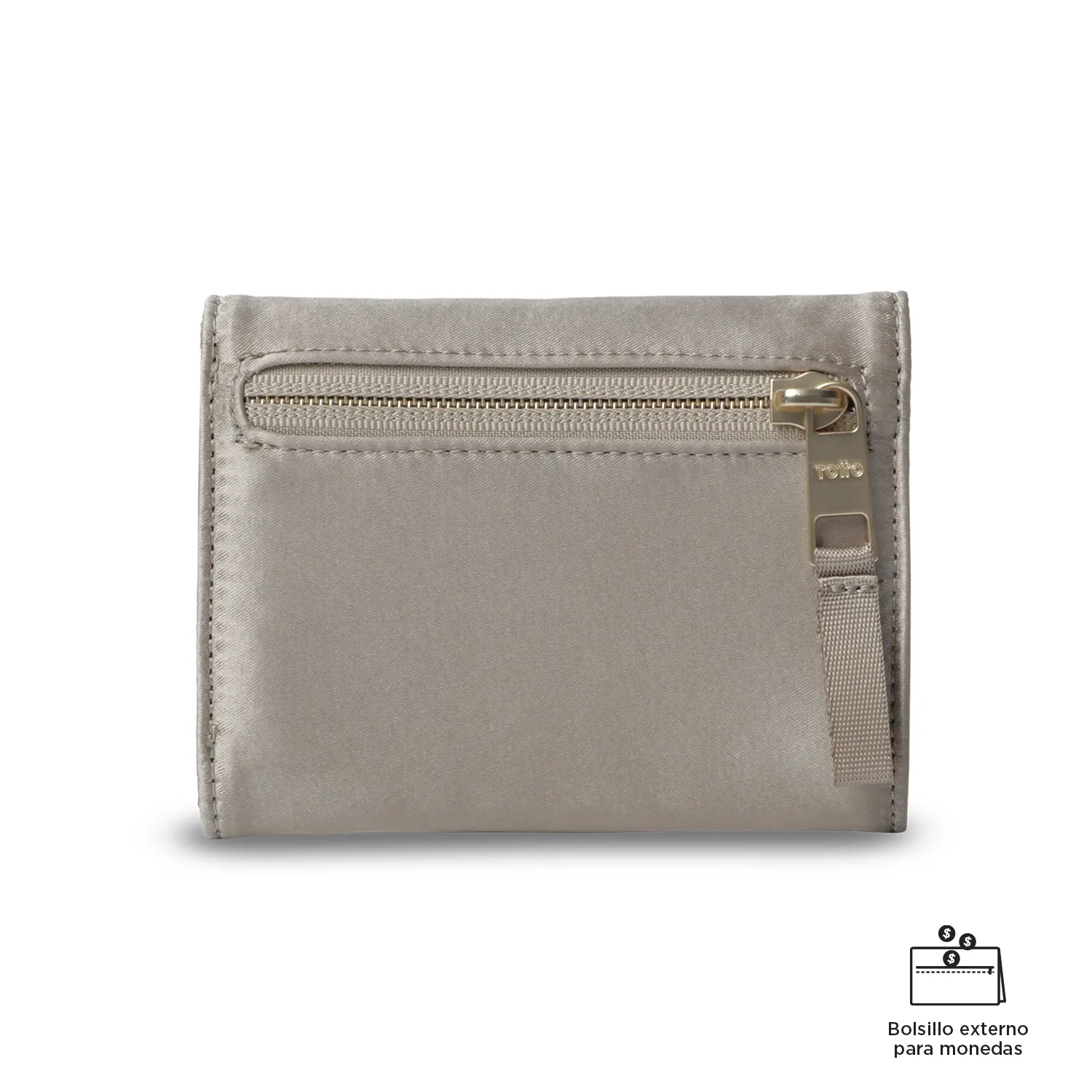 BILLETERA TOTTO BEL 2.0 MEDIANA - BEIGE - Imagen 5