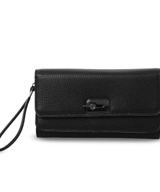 BILLETERA TOTTO SMOOTH GRANDE - NEGRO