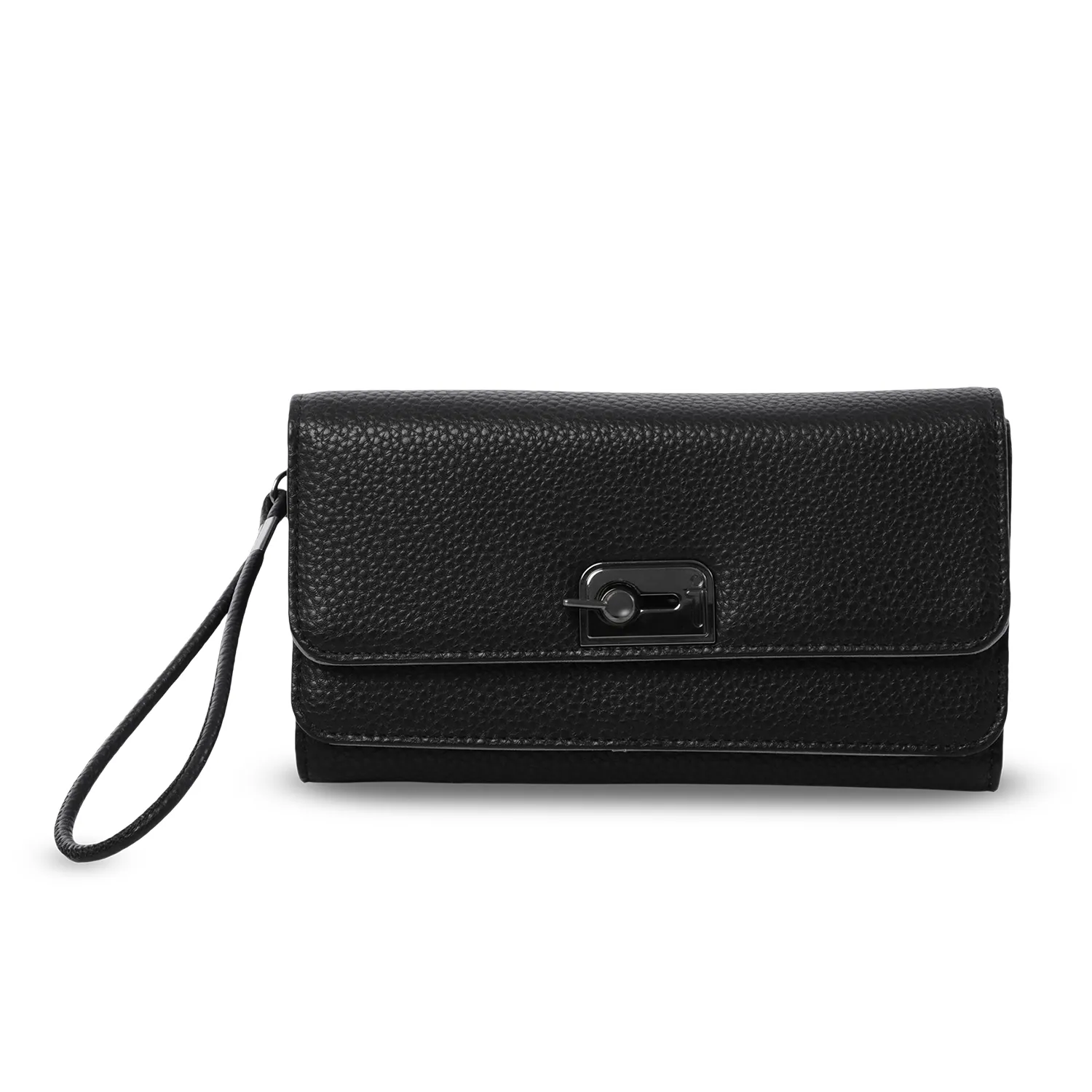 BILLETERA TOTTO SMOOTH GRANDE - NEGRO