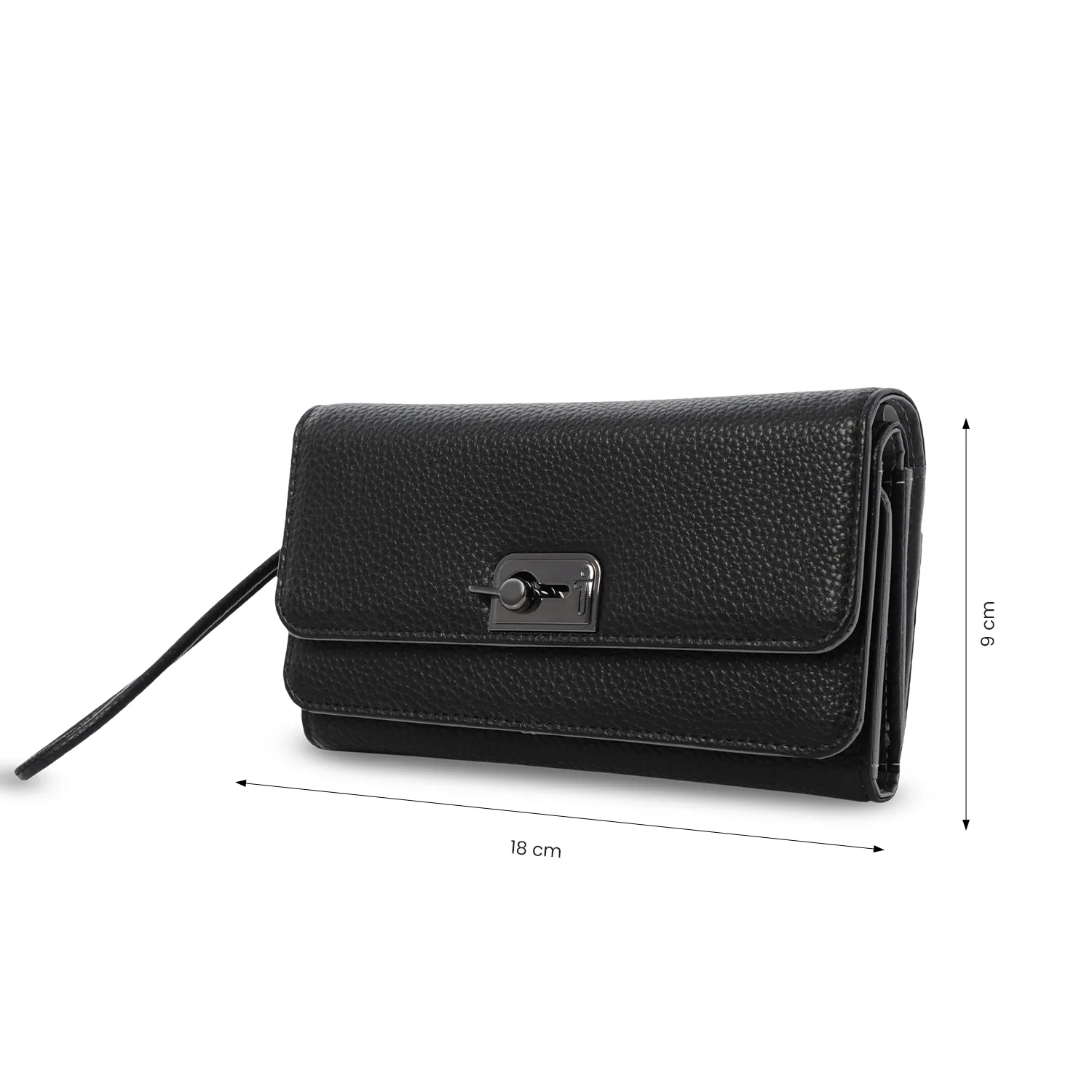 BILLETERA TOTTO SMOOTH GRANDE - NEGRO - Imagen 2