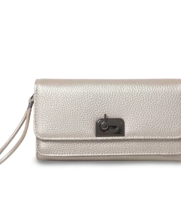 BILLETERA TOTTO SMOOTH GRANDE - BEIGE