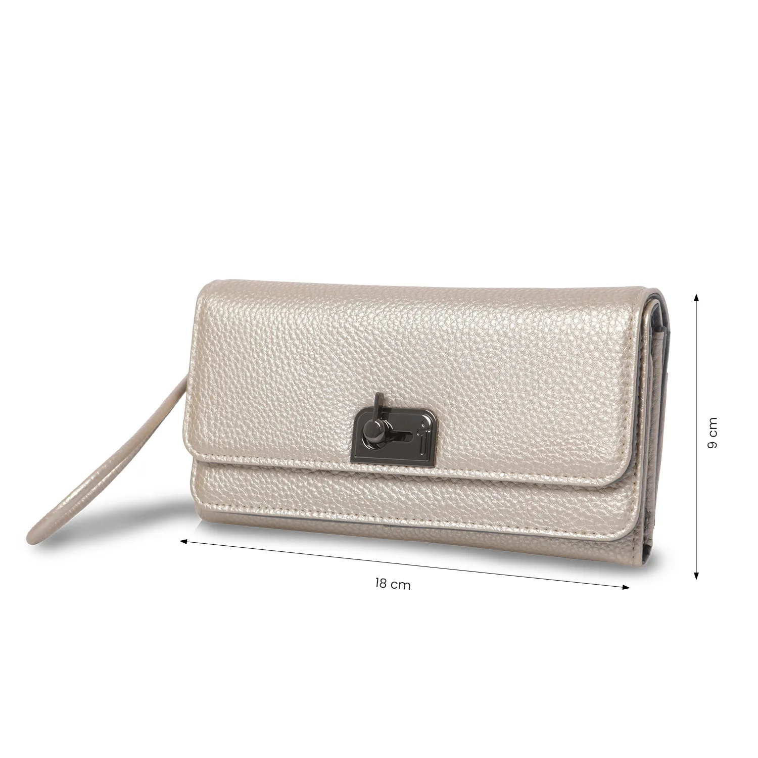 BILLETERA TOTTO SMOOTH GRANDE - BEIGE - Imagen 2
