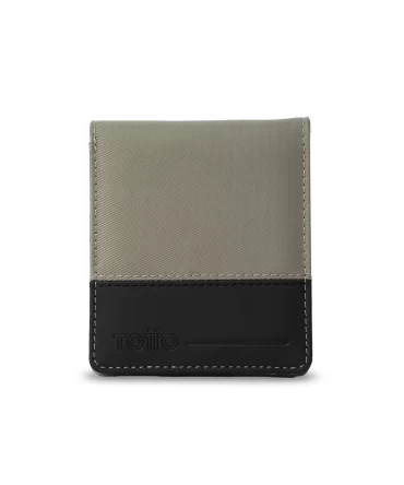 BILLETERA TOTTO NEXUS MEDIANA RFID BLOCKER - BEIGE