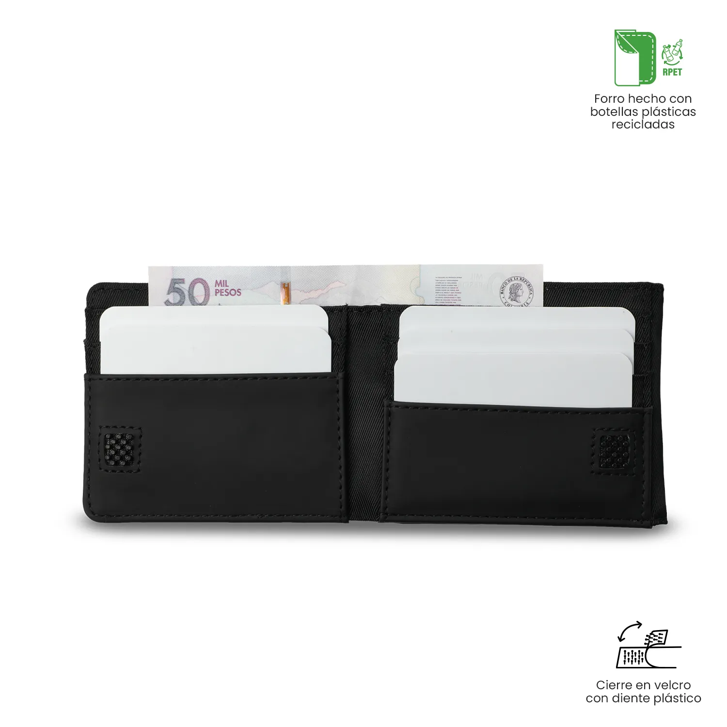 BILLETERA TOTTO NEXUS GRANDE RFID BLOCKER - NEGRO - Imagen 4