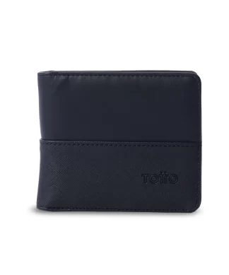BILLETERA TOTTO SAFFIANO KRI RFID BLOCKER - AZUL
