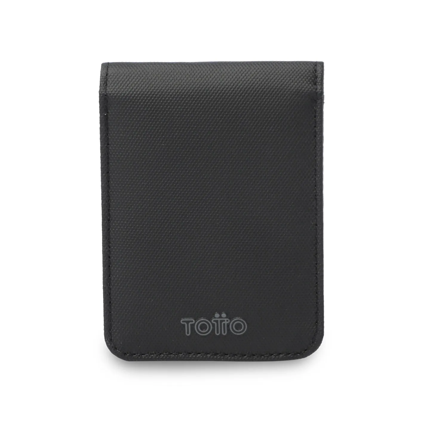 BILLETERA TOTTO WOOD PEQUEÑA RFID BLOCKER - NEGRO
