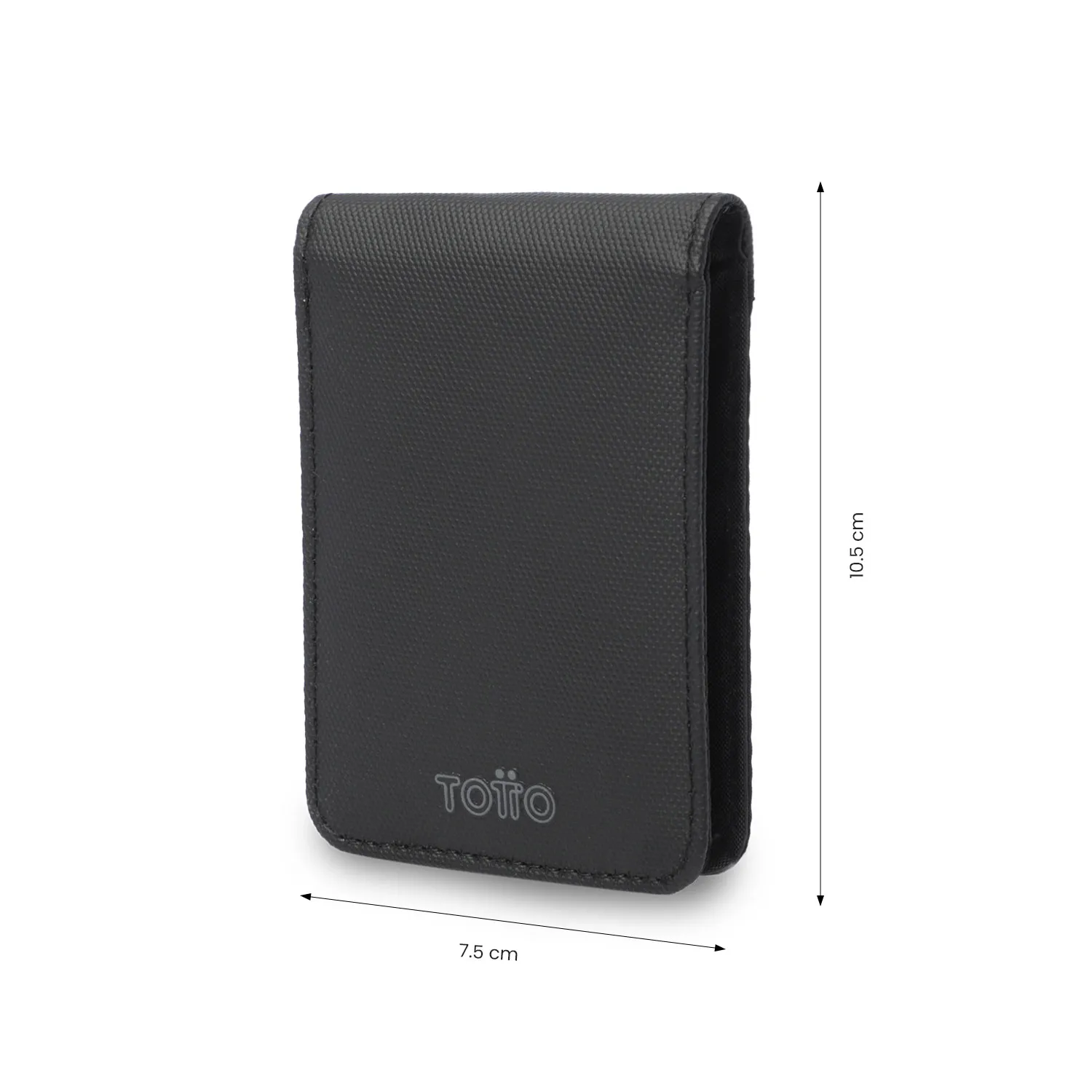BILLETERA TOTTO WOOD PEQUEÑA RFID BLOCKER - NEGRO - Imagen 2