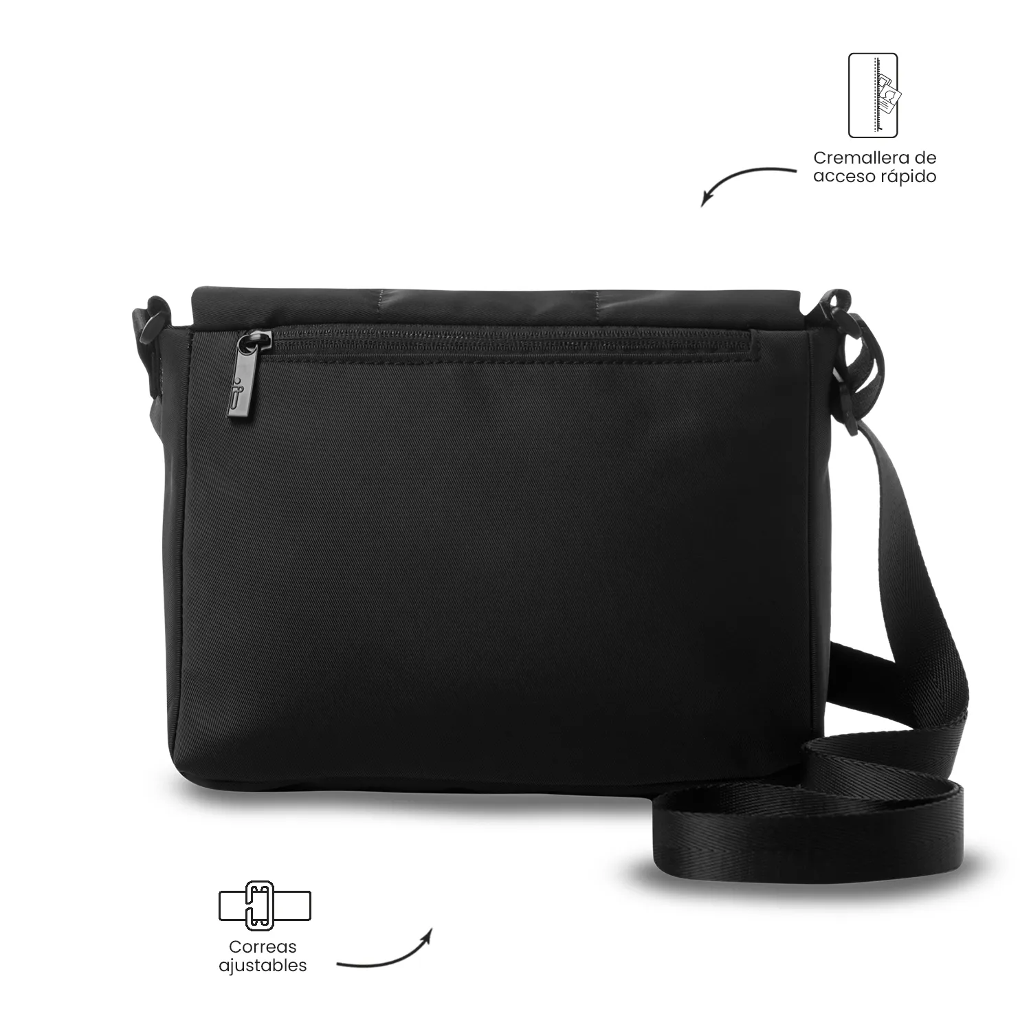 BOLSO TOTTO FREYA PEQUEÑO - NEGRO - Imagen 4