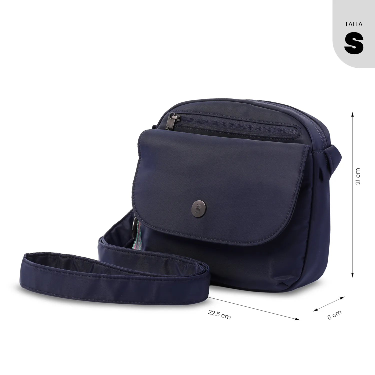 BOLSO TOTTO CORNEANA CROSSBODY - AZUL - Imagen 3