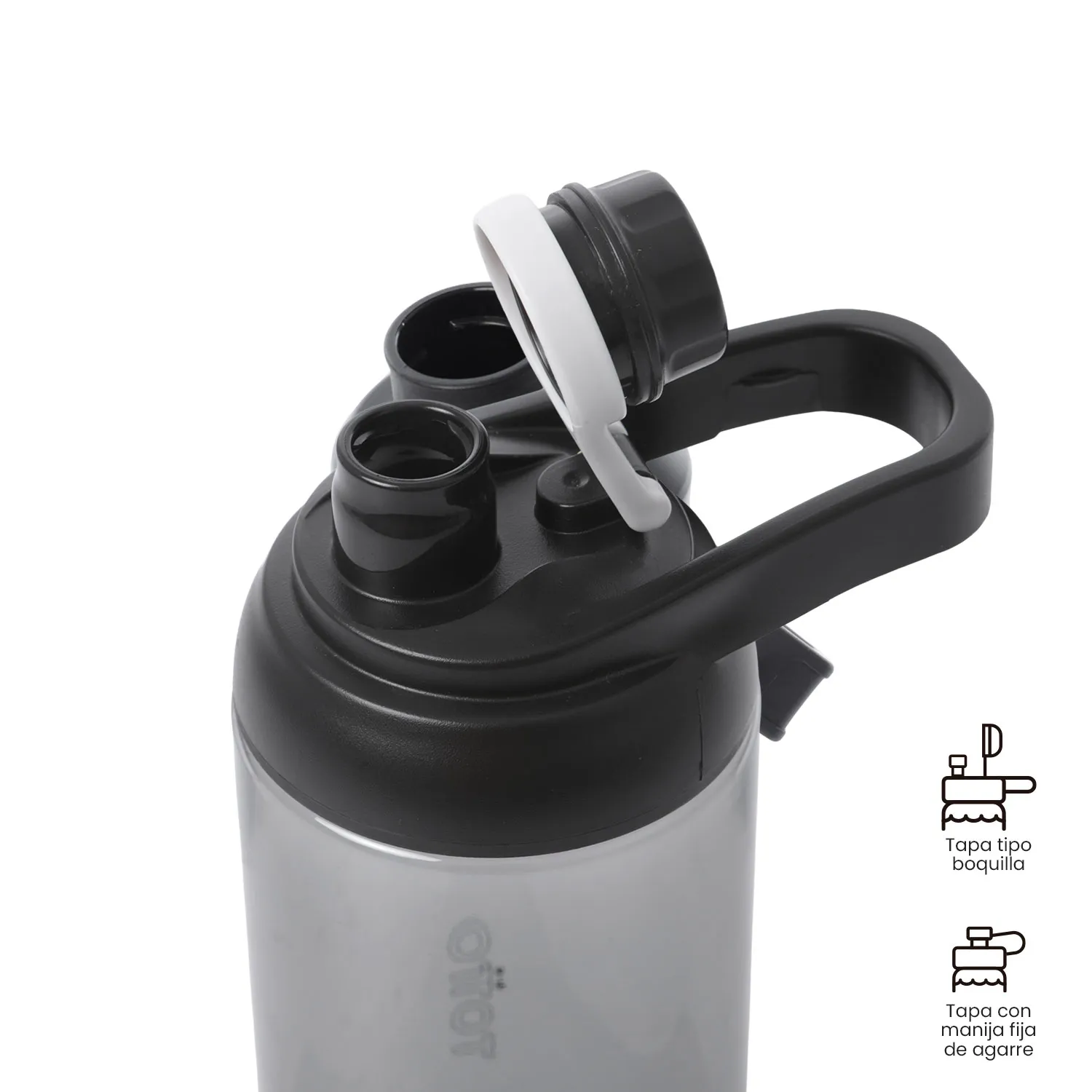 BOTELLON TOTTO BLU 900 ML - NEGRO - Imagen 3