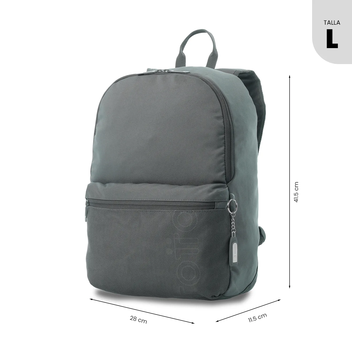 MORRAL TOTTO DRAGONAR NILO PORTA PC 13" - TALLA M - GRIS - Imagen 3