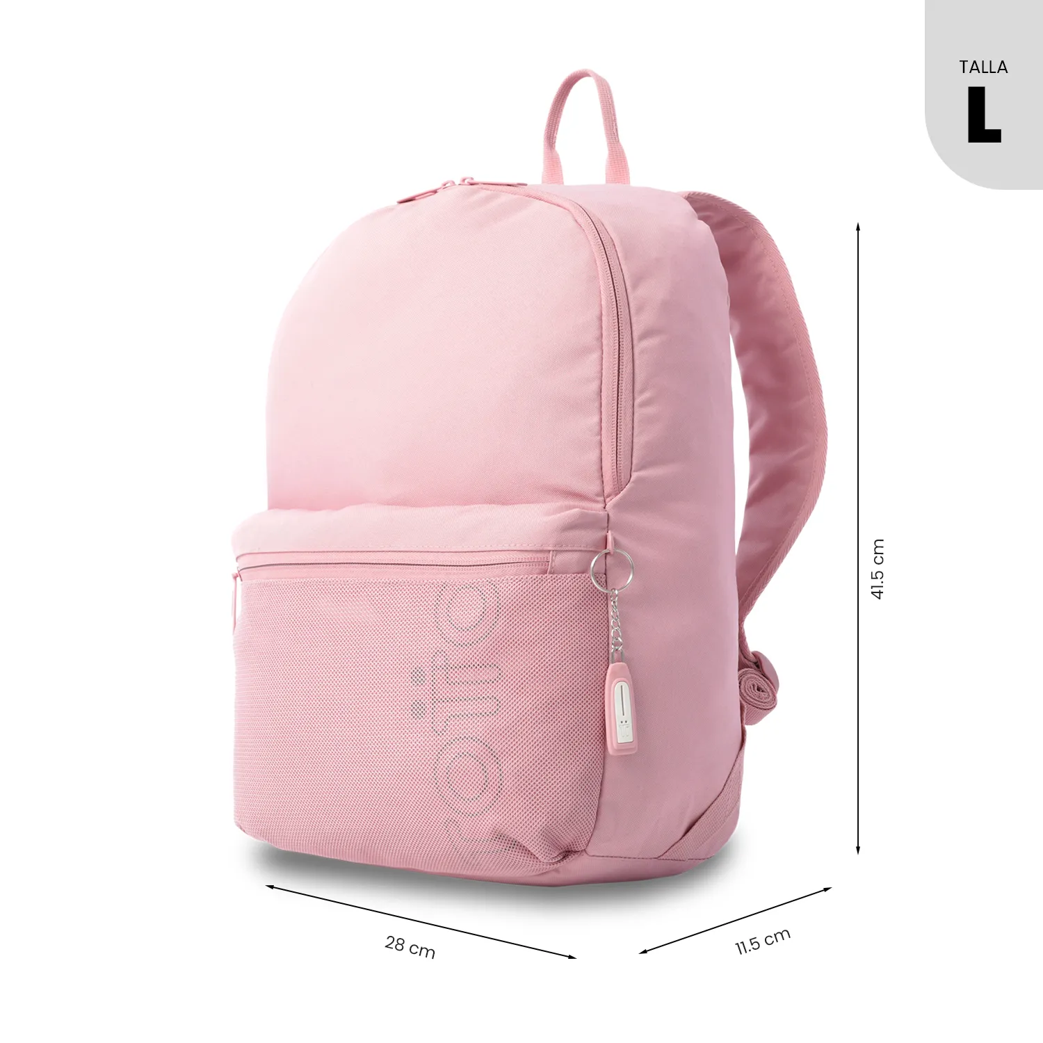 MORRAL TOTTO DRAGONAR NILO PORTA PC 13" - TALLA M - ROSADO - Imagen 3